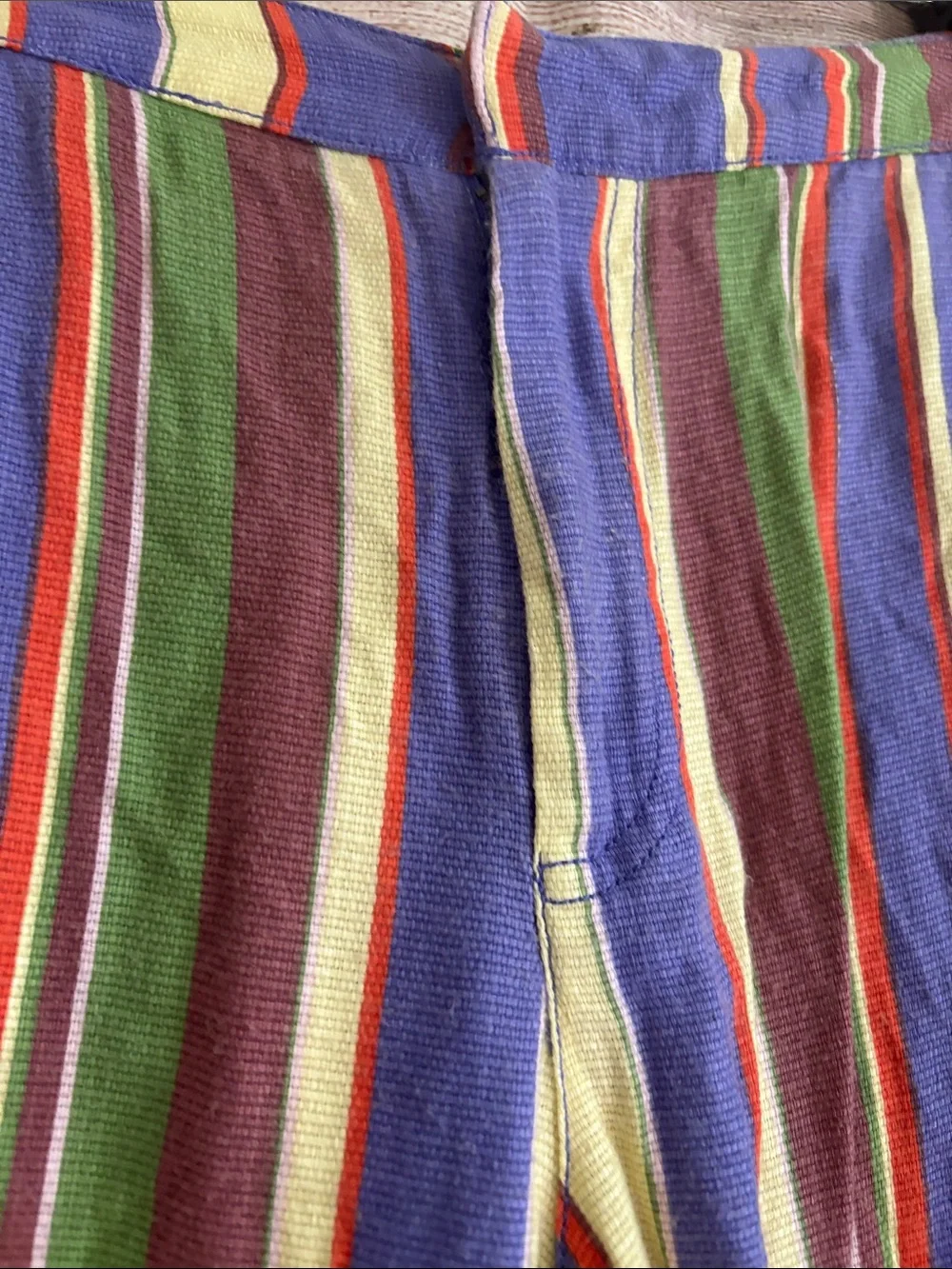 Free People La Paz Slim Striped Purple Wide-Leg Women’s Pants